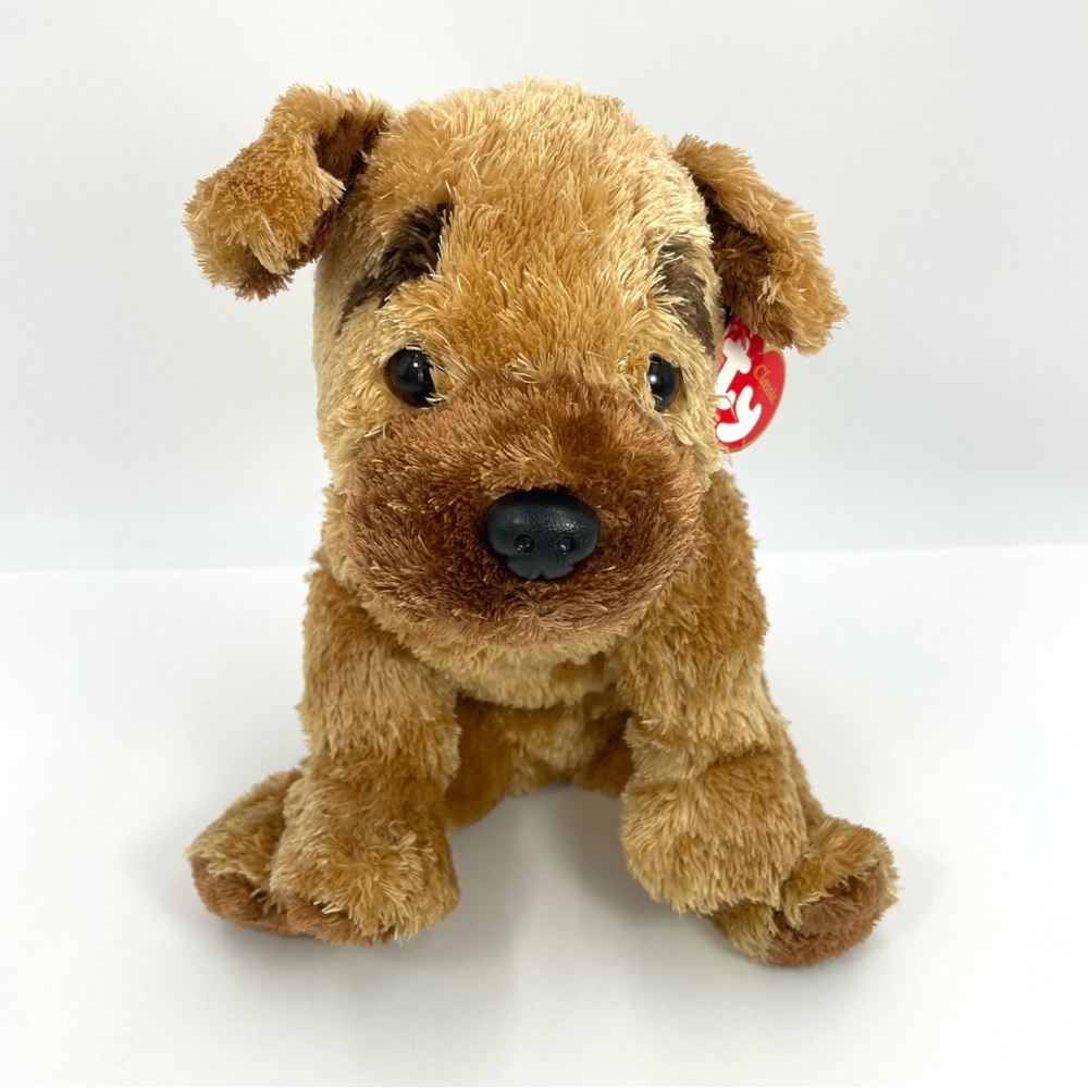 Ty Silk Hutch Red Collar Puppy Dog Plush 2004